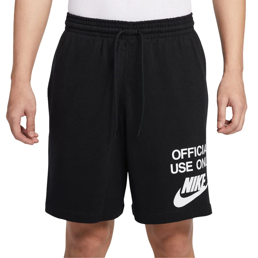 NIKE Men Casual Shorts Club Knit Black - NI083AP359ELTH
