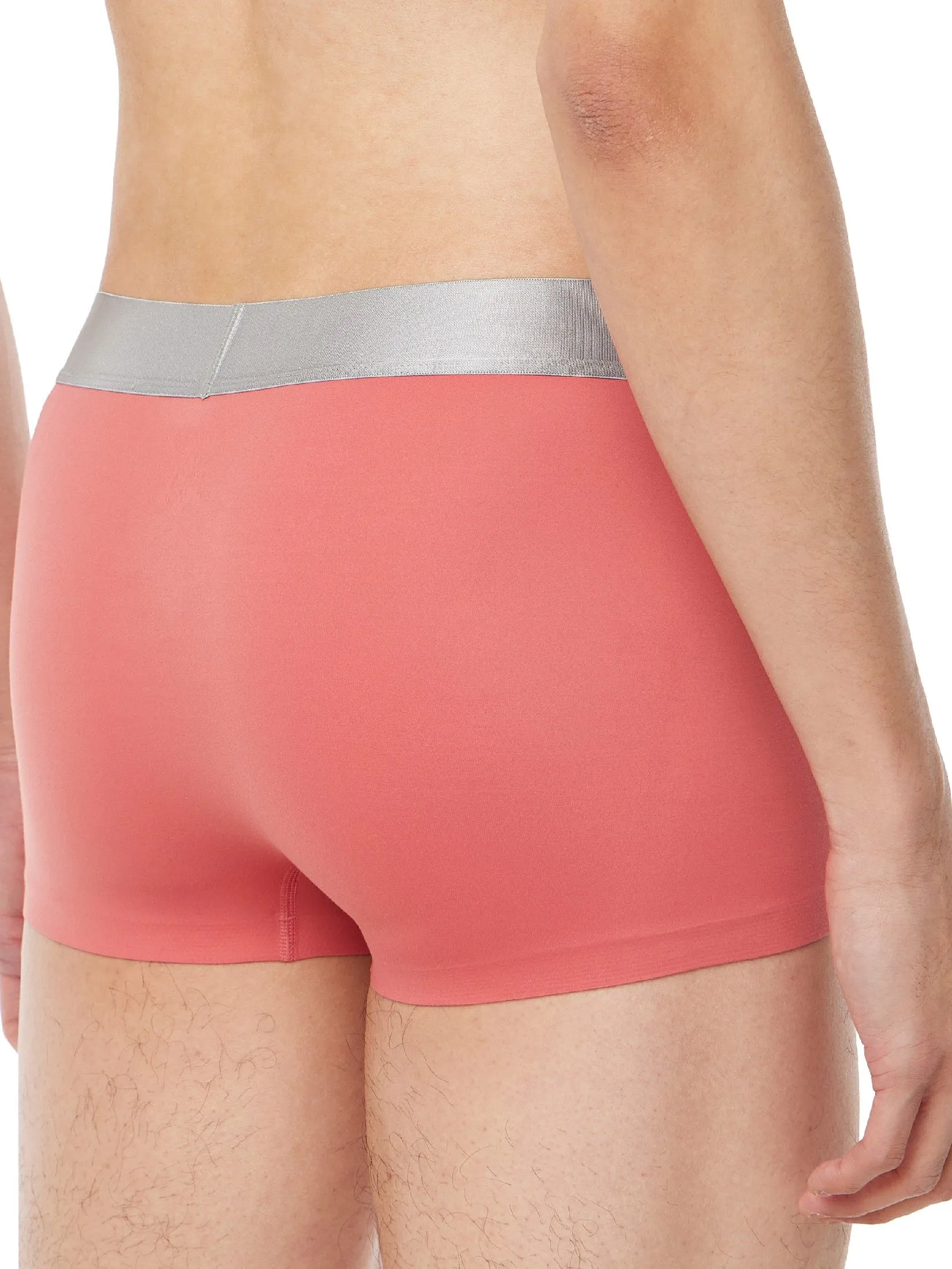 CALVIN KLEIN Men's Brushed Micro Jersey Low Rise Trunks Pink