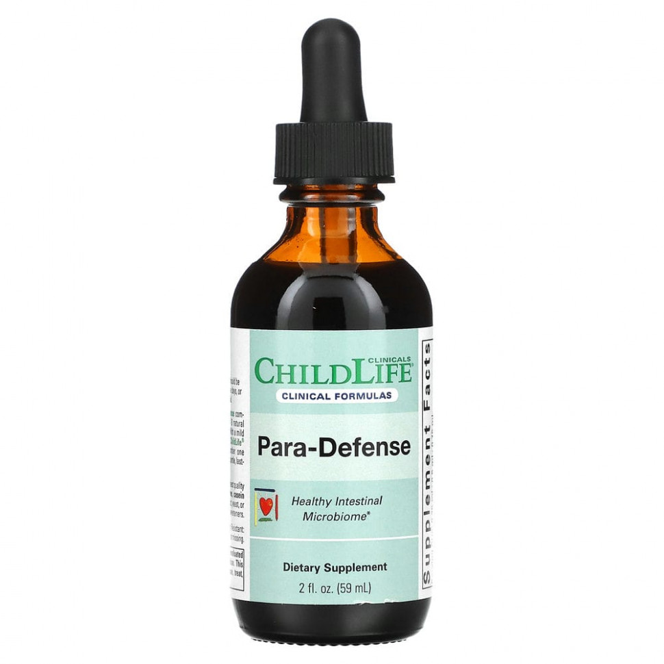 Childlife Clinicals, Para-Defense, для здоровья микробиома кишечника, 59 мл (2 жидк. унции)