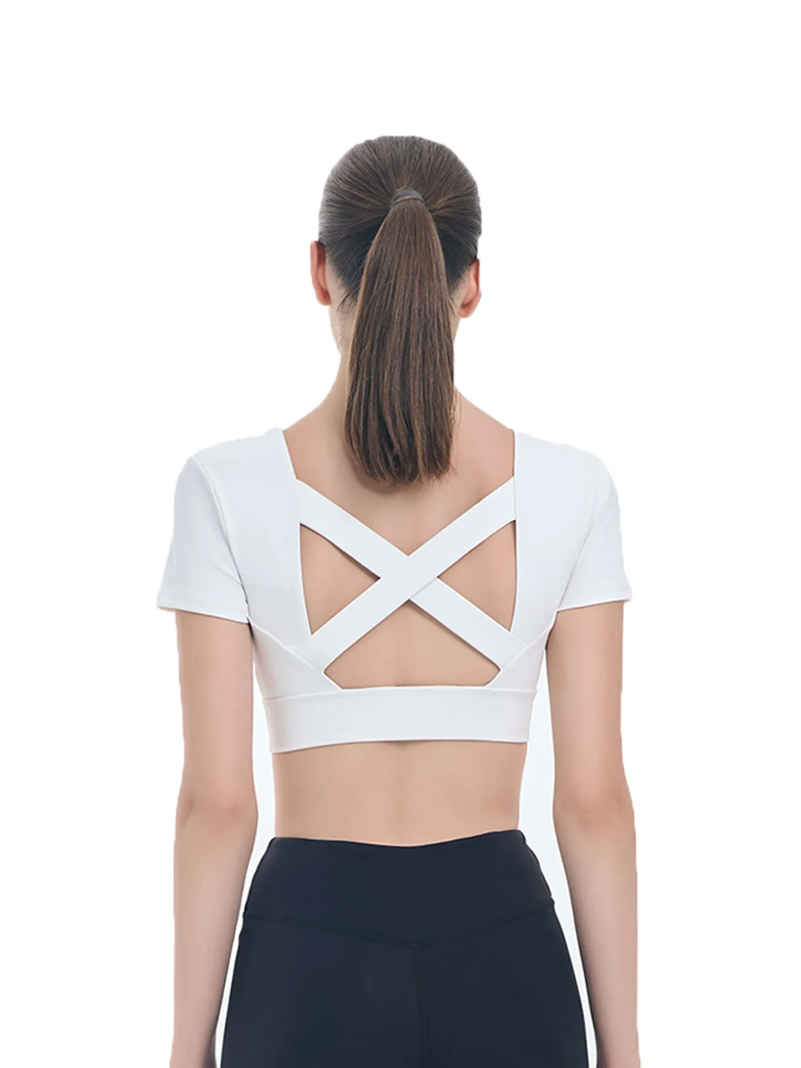 VANESSE White LADIES CROP BRA (029093)