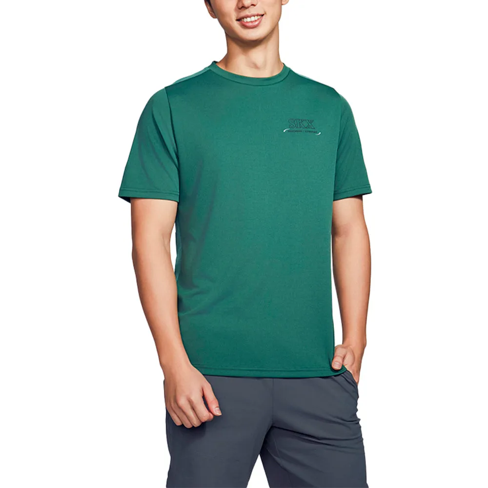 SKECHERS Performance Short Sleeve Tee Men Training T-Shirt Green - SK108AP806EFTH