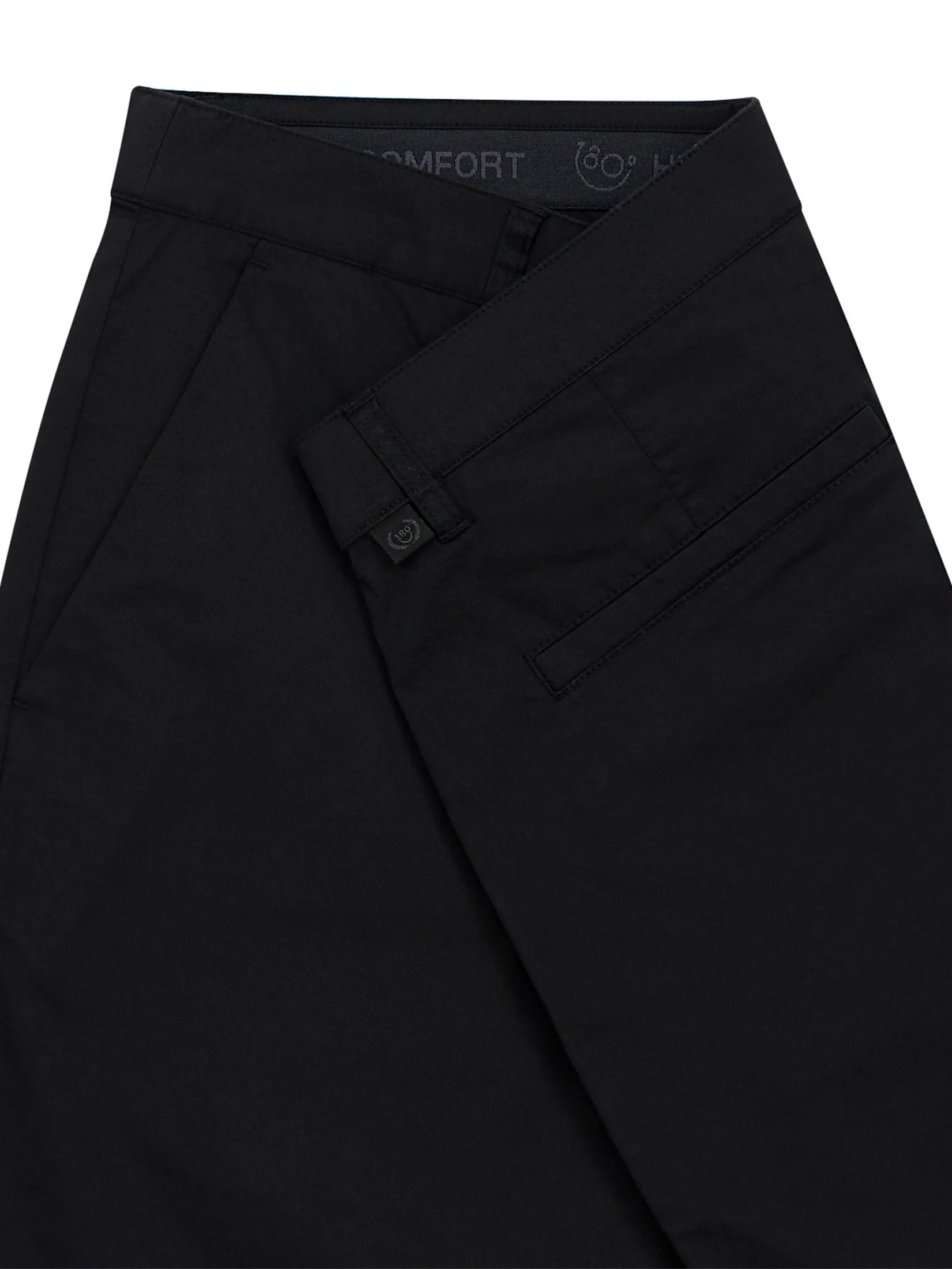 GIORDANO Men's Slim Cool-touch Shorts (180° Elastic Waist) Black