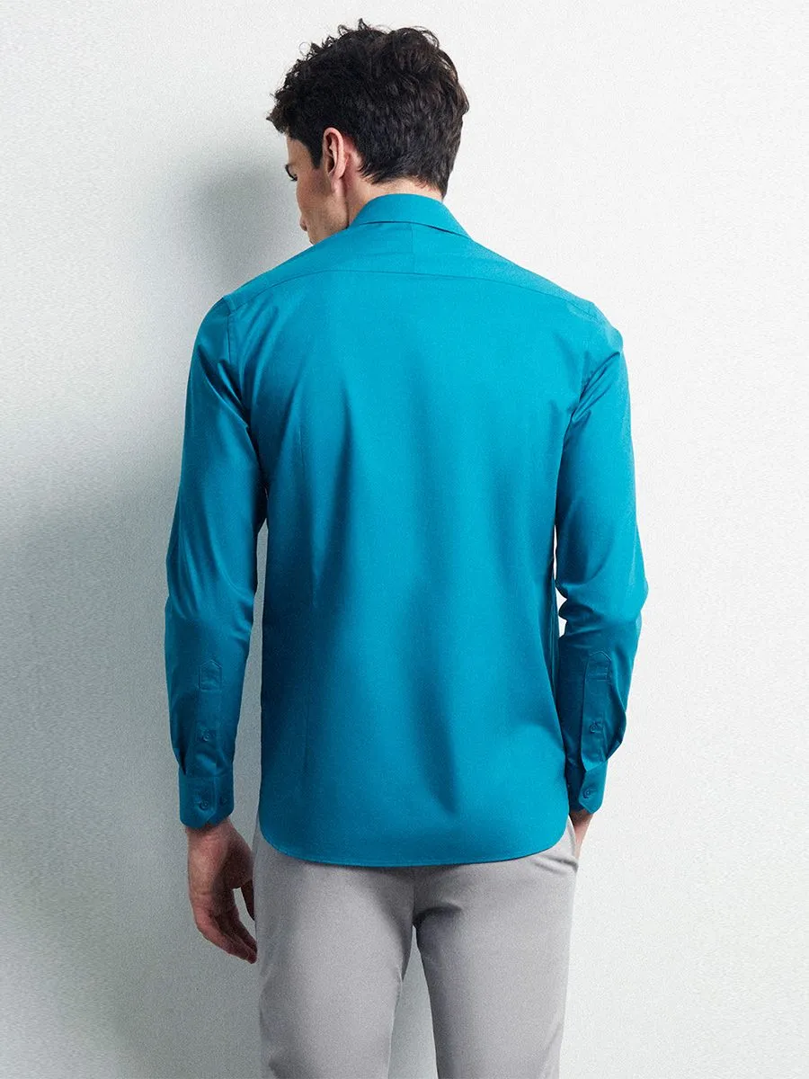 LTD Slim Fit Shirt Men Mid Green