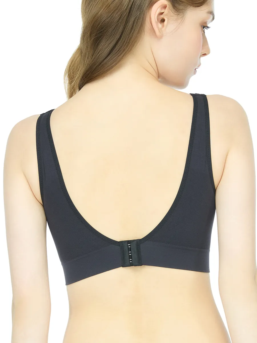 WACOAL Women Lingerie seamless bra with hook Black