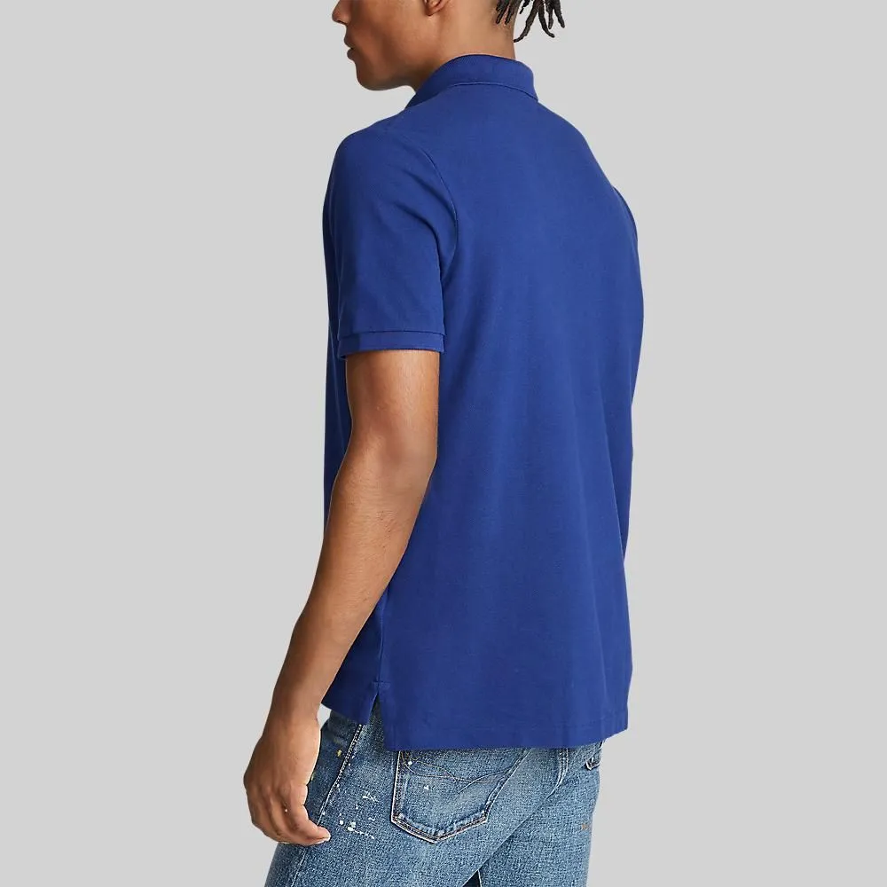 POLO RALPH LAUREN Polo Ralph Lauren POLO-Custom Slim Fit Mesh Polo Shirt MNPOKNI1N820488 400 BLUE