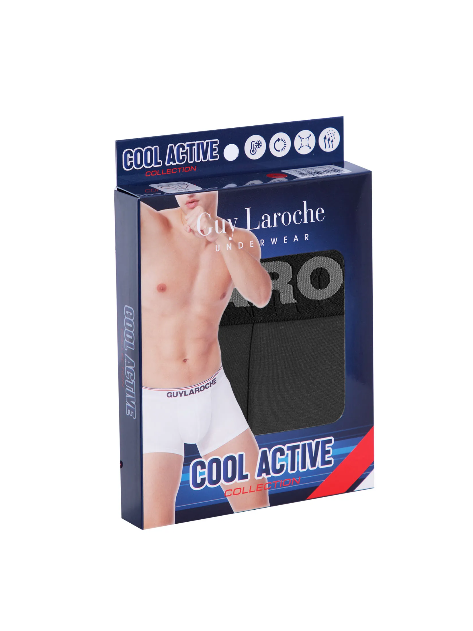 GUY LAROCHE INNERWEAR Men’s Underwear Cool Active – 1-Pack, Black (JUS5949S5BL)