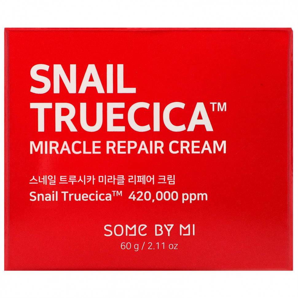 Some By Mi, Snail Truecica, восстанавливающий крем, 60 г (2,11 унции)