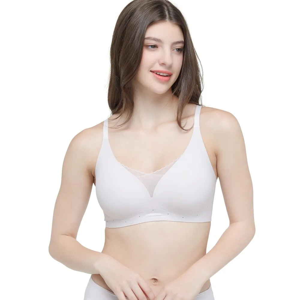 WACOAL Pink Smart Size Jelly Bra Charming Lace WB3Y32