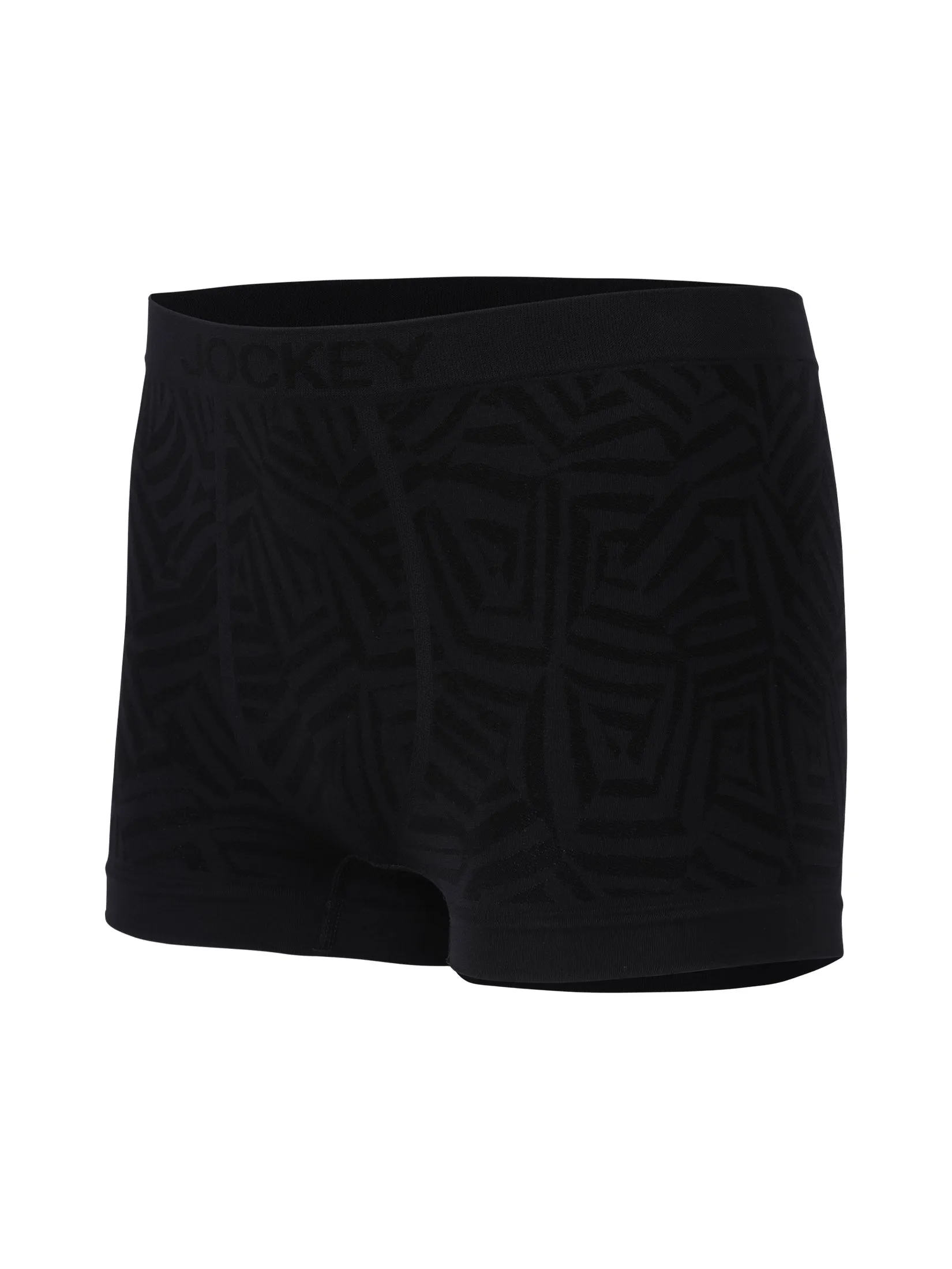 JOCKEY UNDERWEAR Men's SEAMFREE FASHION TRUNKS BLACK