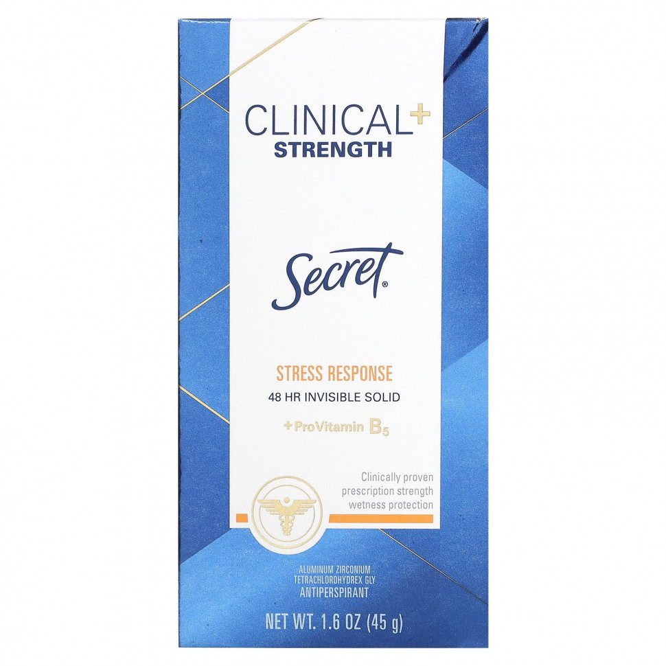 Secret, Clinical + Strength Deodorant, Stress Response, 45 г (1,6 унции)