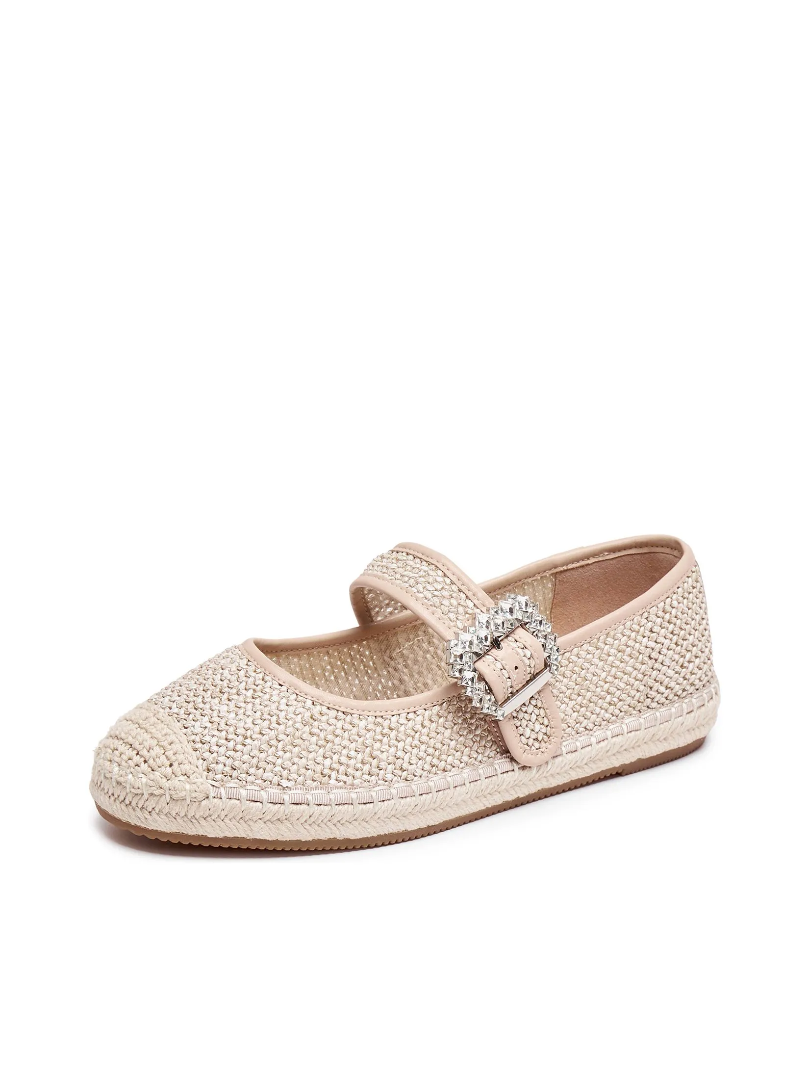 STACCATO Women Espadrilles Crystal Buckle Khaki Beige
