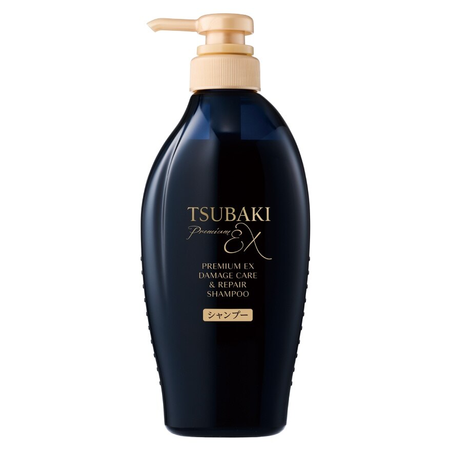 Tsubaki Shampoo Premium Ex Damage Care  Repair 450 Ml. - Black