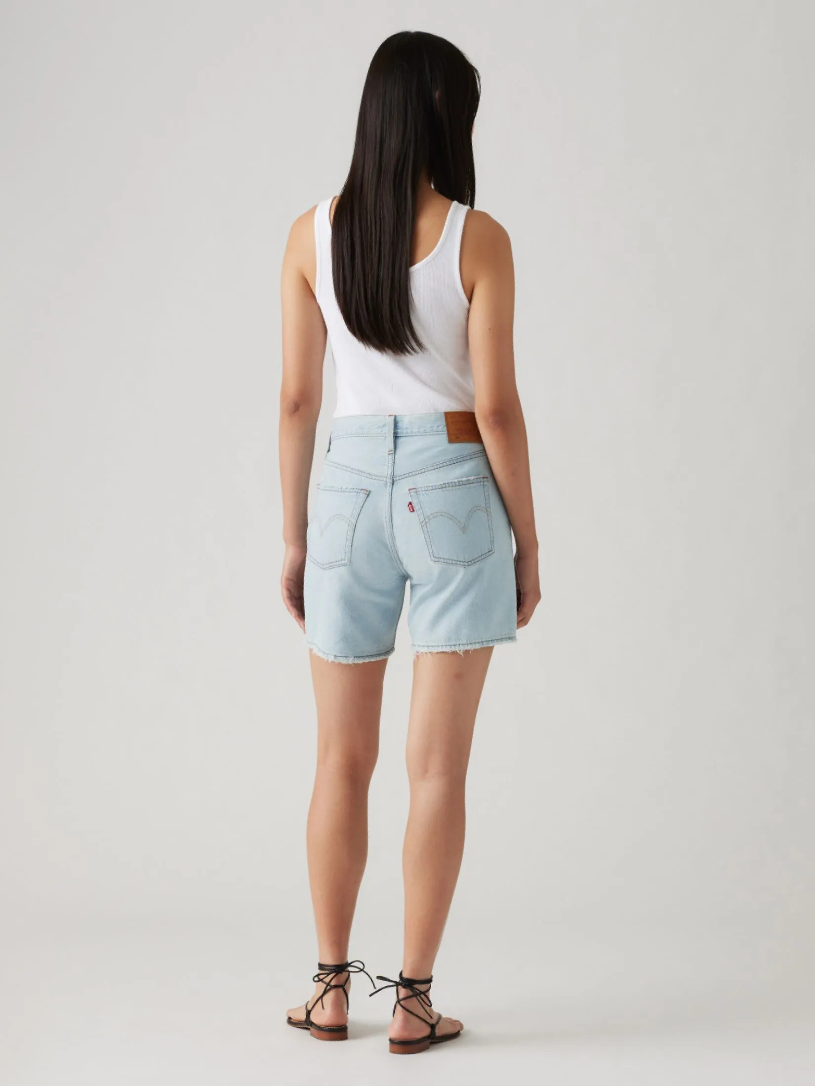LEVI'S Women's 501 Original Mid-Thigh Shorts Light Blue
