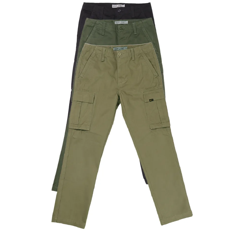 BOVY KHAKI STRAIGHT CARGO -4017