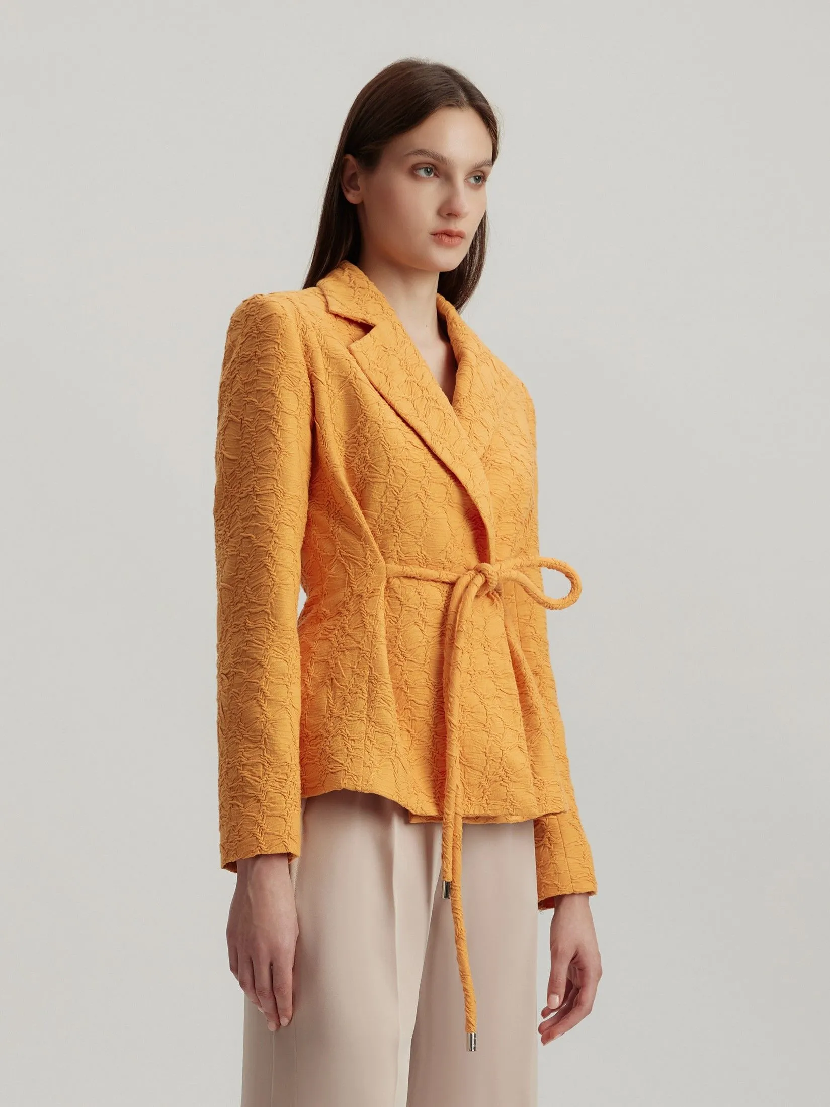 ASAVA (AW24) Alaia Tailored Women Blazer Orange