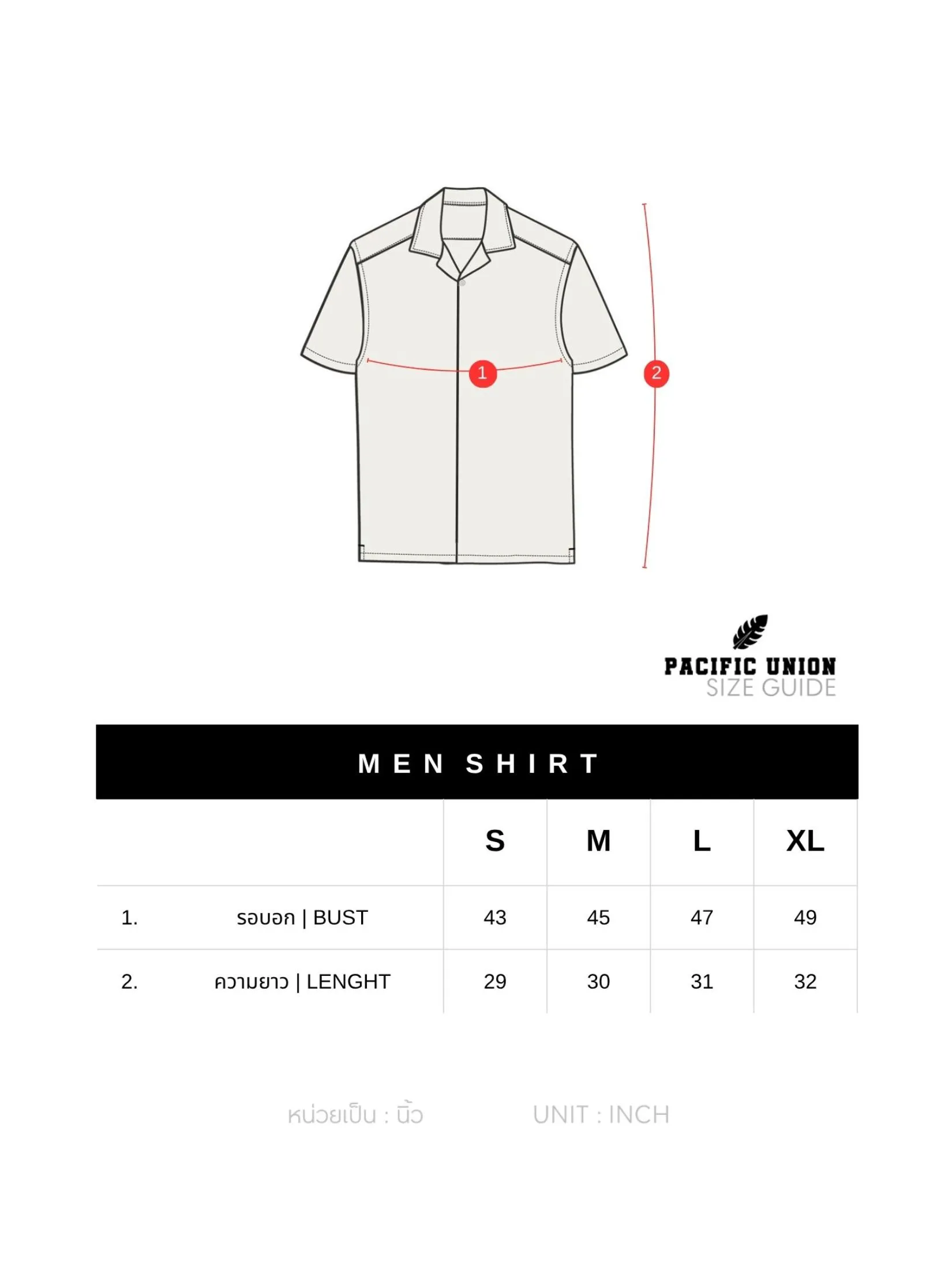 PACIFIC UNION Men Shirt Short Sleeves with Pockets Relaxed Fit