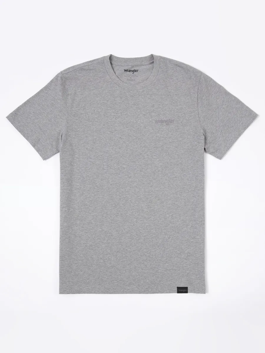 WRANGLER Men's Tee Short Sleeve Regular Fit Grey