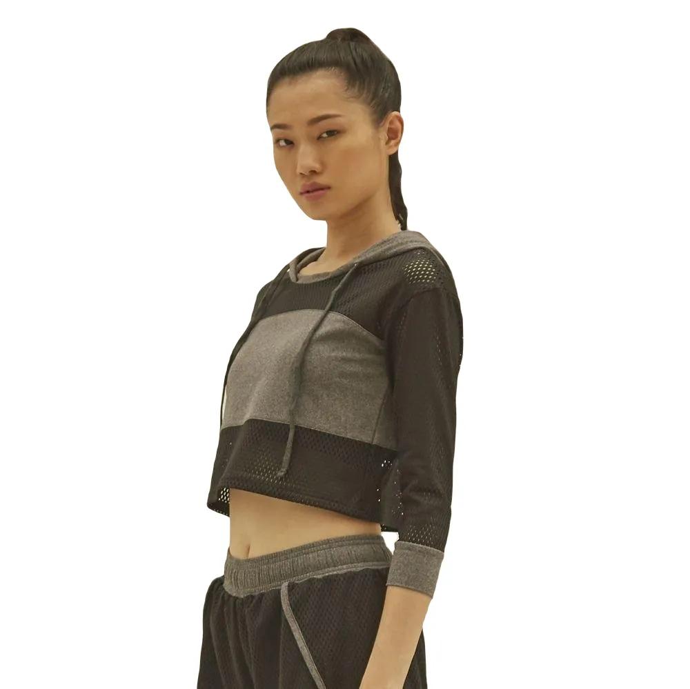 VANESSE Black VANESSE LONG SLEEVE CROP (029011)