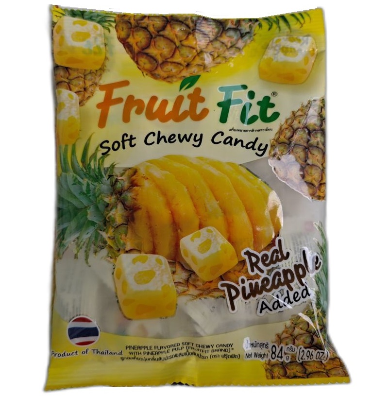 Жевательные конфеты с ананасом 84 гр