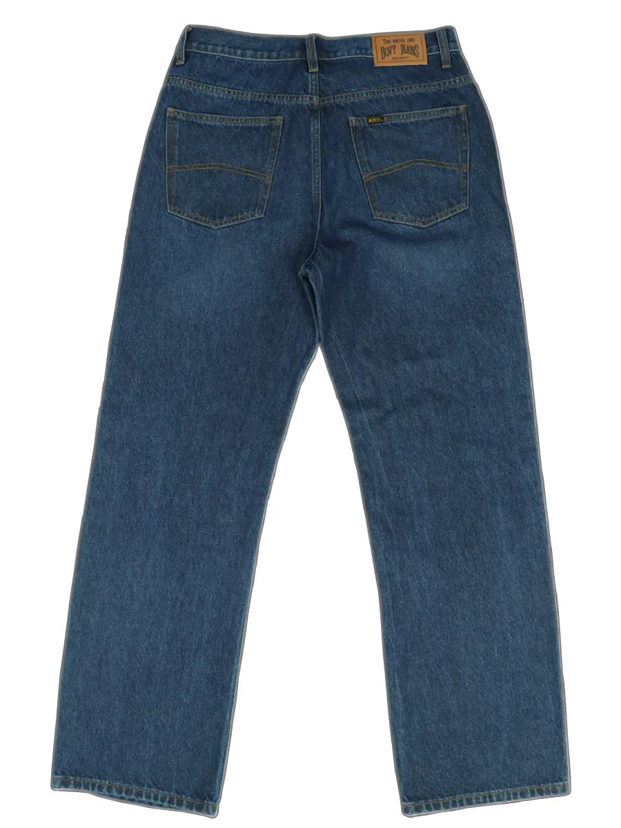 BOVY MEN S JEANS STRAIGHT DENIM DARKBLUE BIOWASH 9234