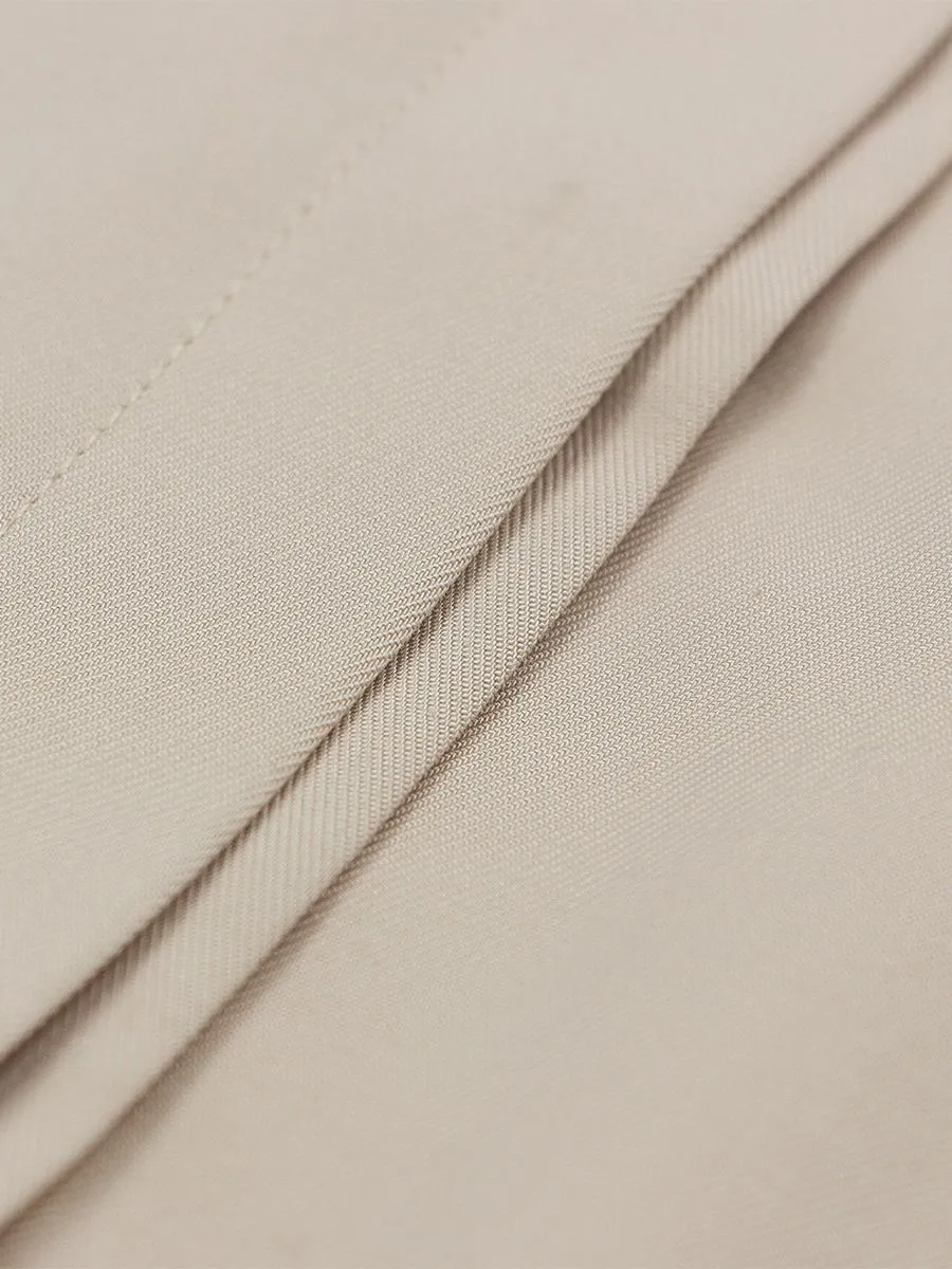 GIORDANO Women's Twill Acute Collar Shirt  Khaki