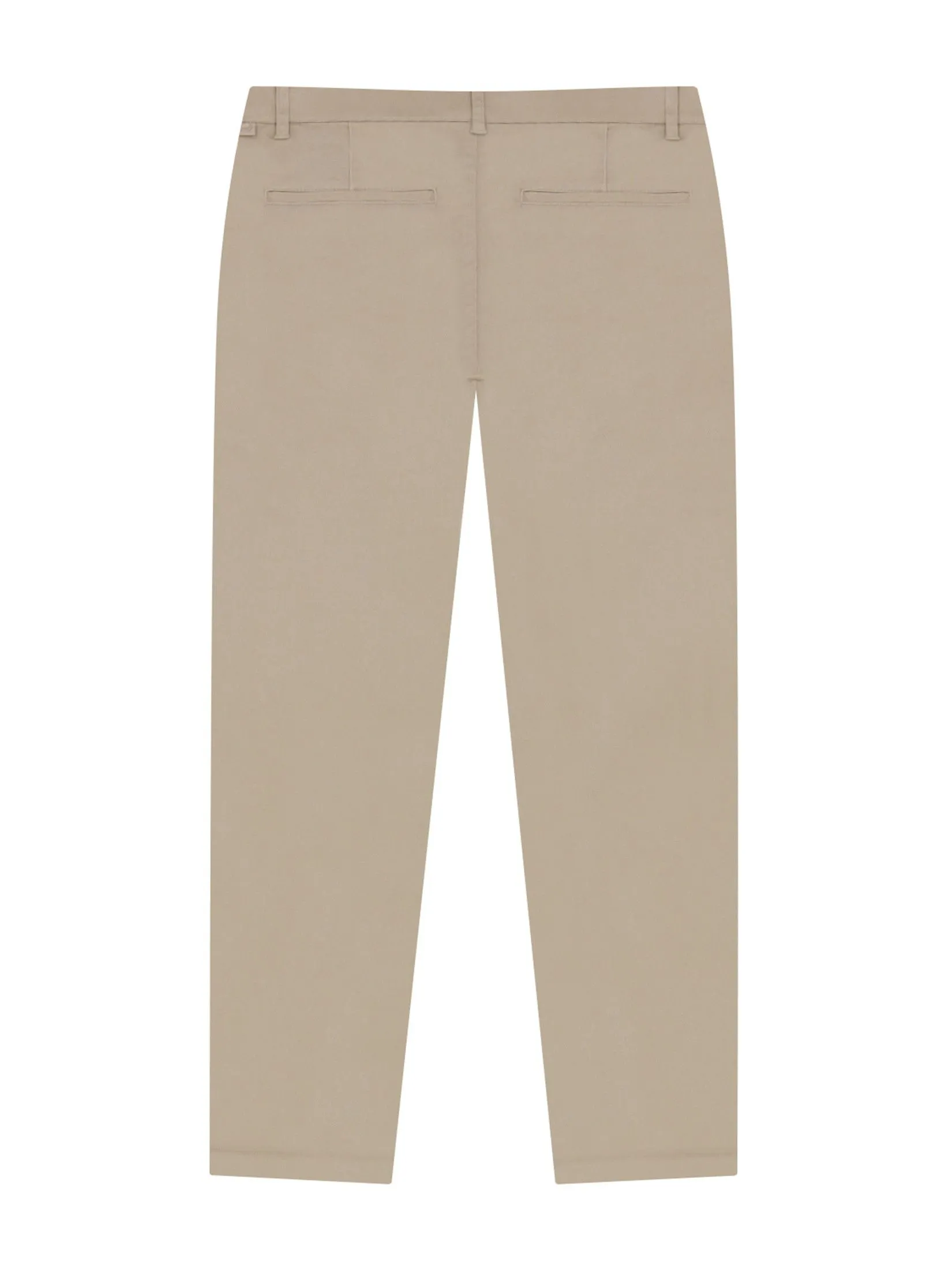 GIORDANO Men's Slim Easy Care Twill Cropped Pants (180° Elastic) Woodsmoke Khaki