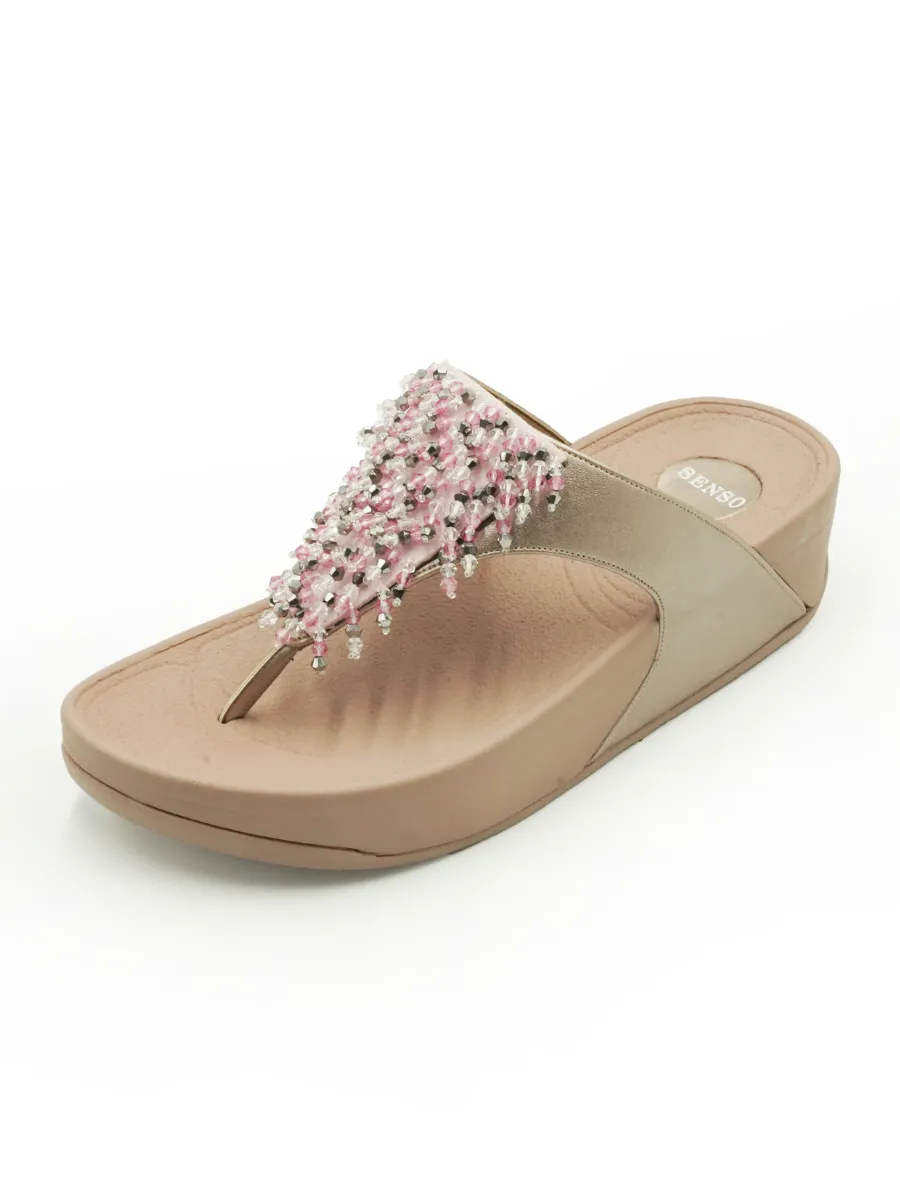 SENSO Women Comfort Sandals Rose Gold