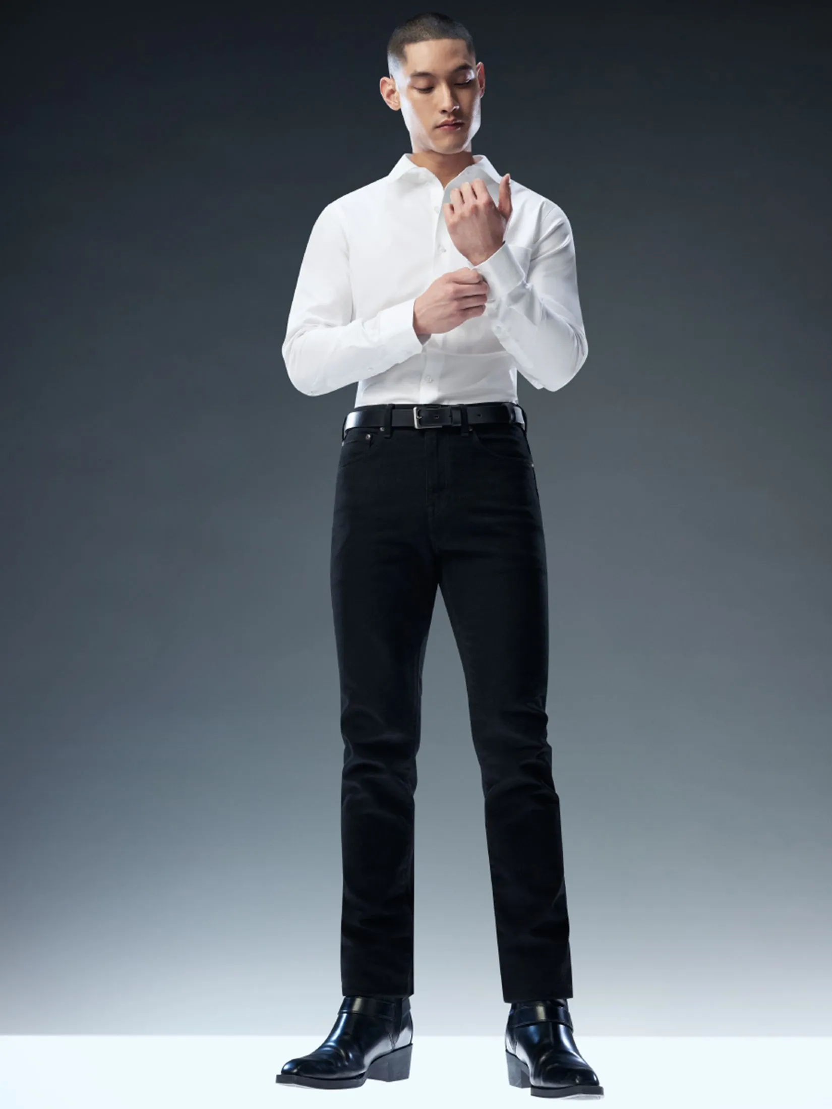 GQ GQ CoolTech Slim Jeans Super Black Jeans