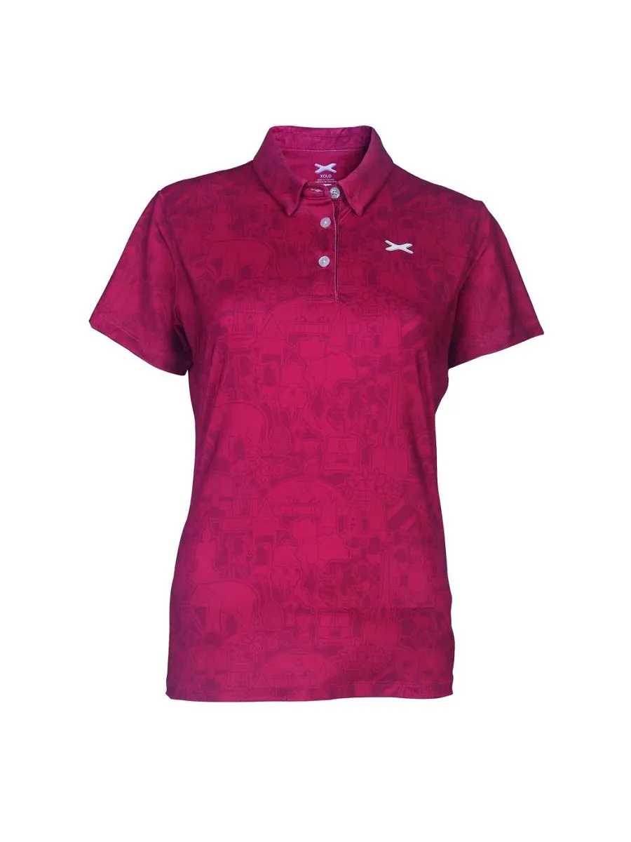 XOLO Red WOMEN THAILAND ICONIC POLO (040088)