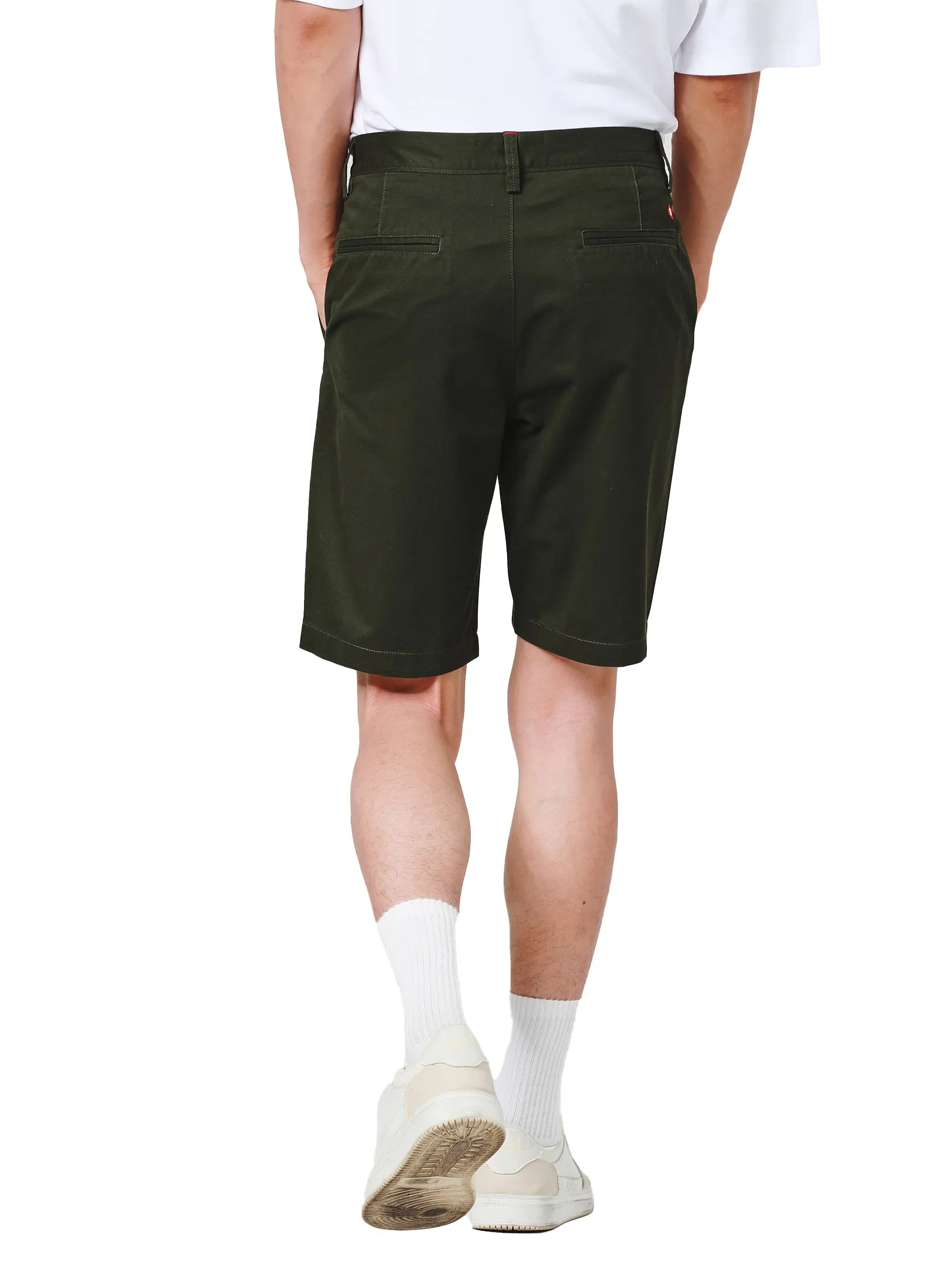 JOHN HENRY Men's Shorts (Slim Fit) ESSENTIALS Moss Green