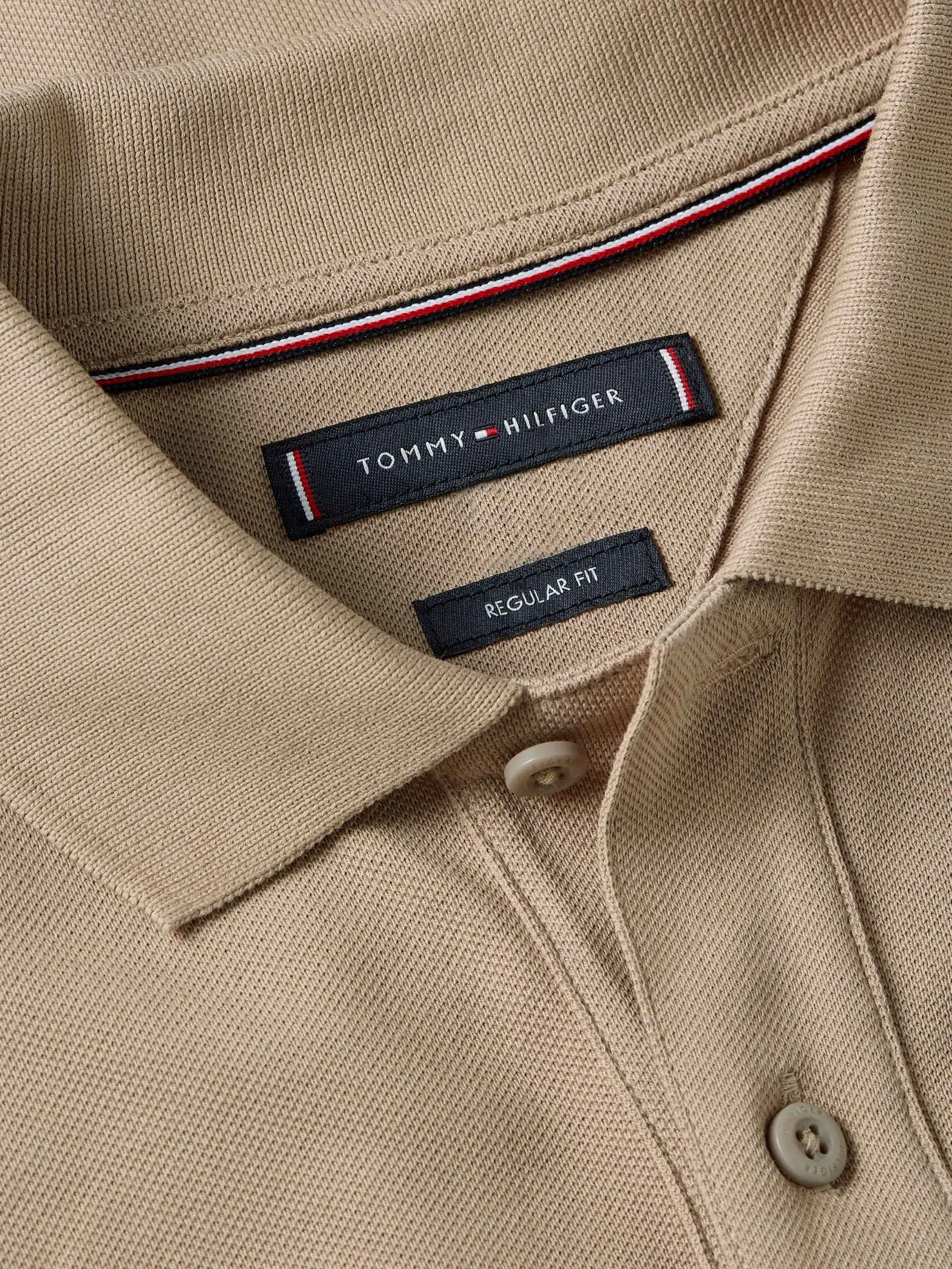 TOMMY HILFIGER Men POLO BROWN Regular