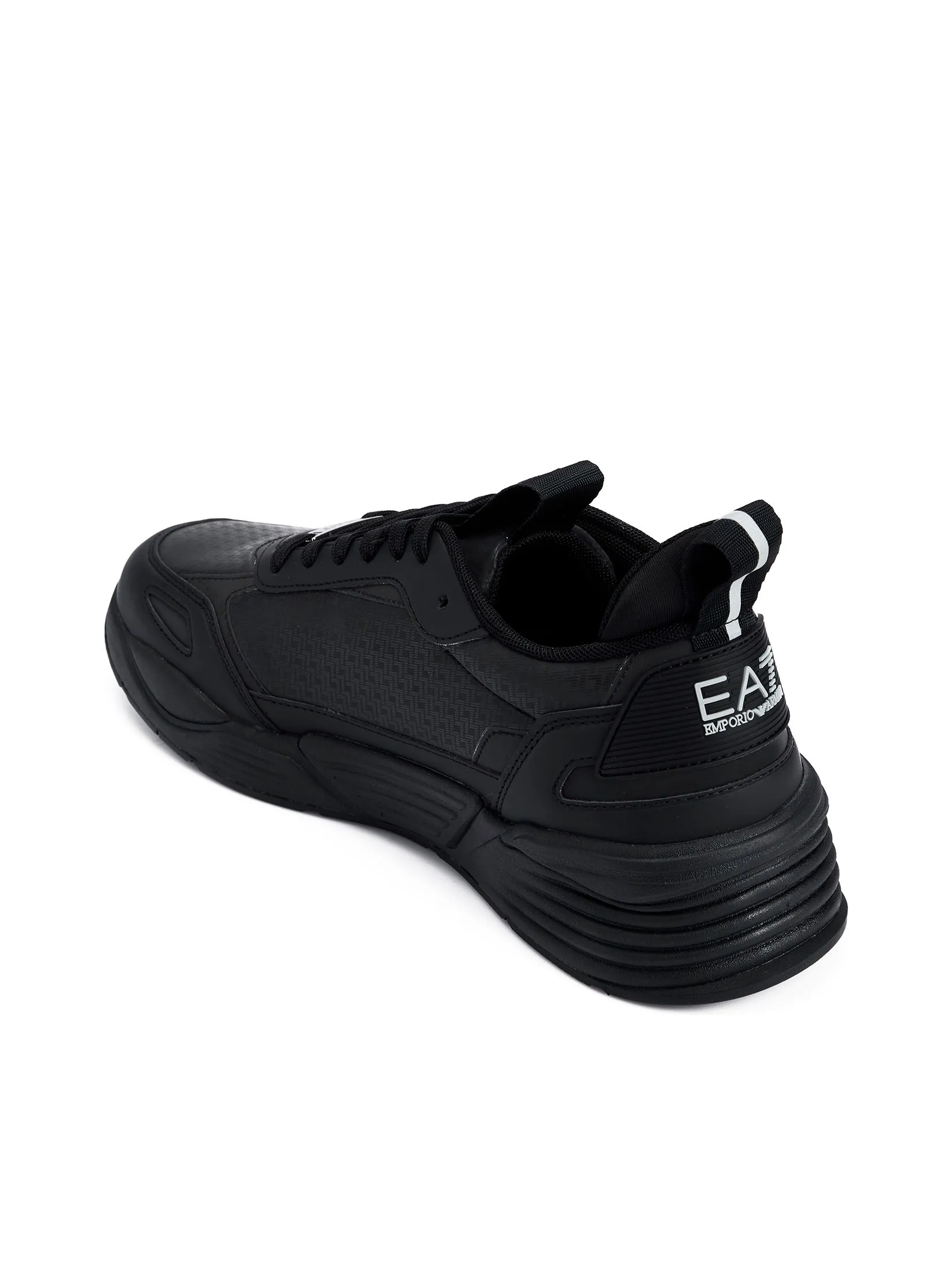 EA7 Men Sneakers SS25 M826 Triple Black+Silver