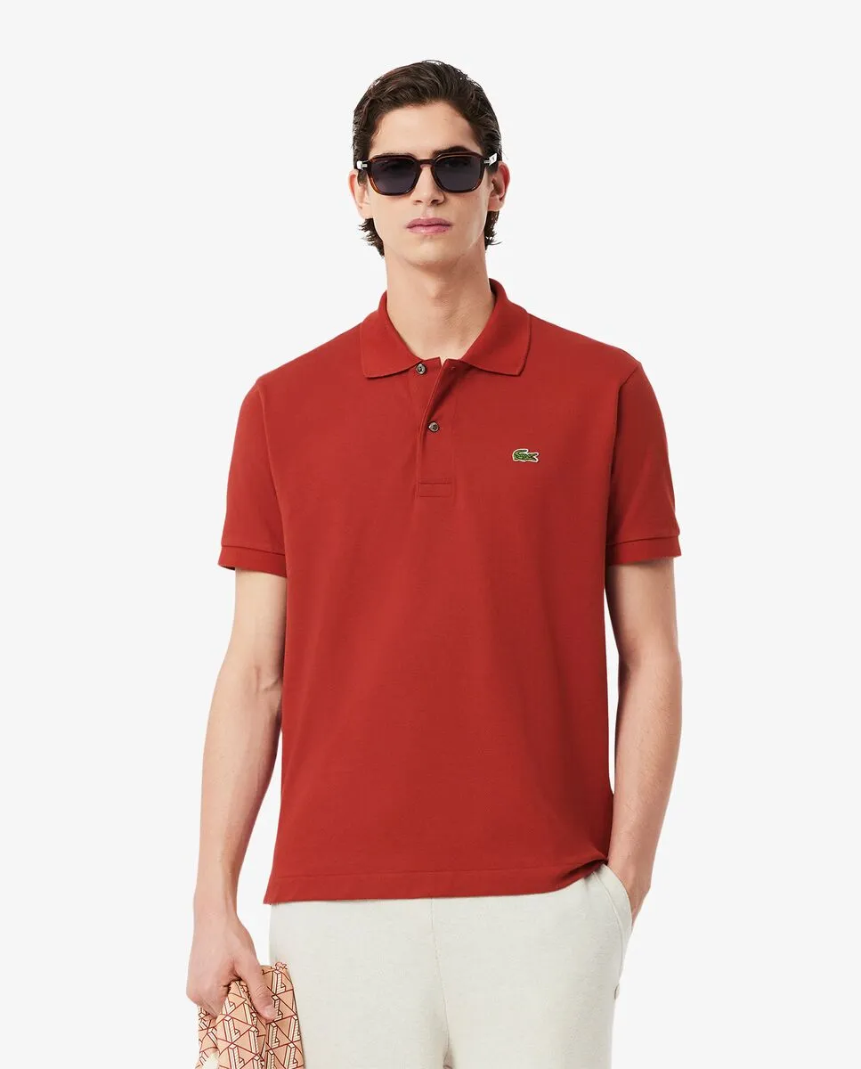 LACOSTE Classic Fit L.12.12 Original Piqu  Polo Shirt Brown
