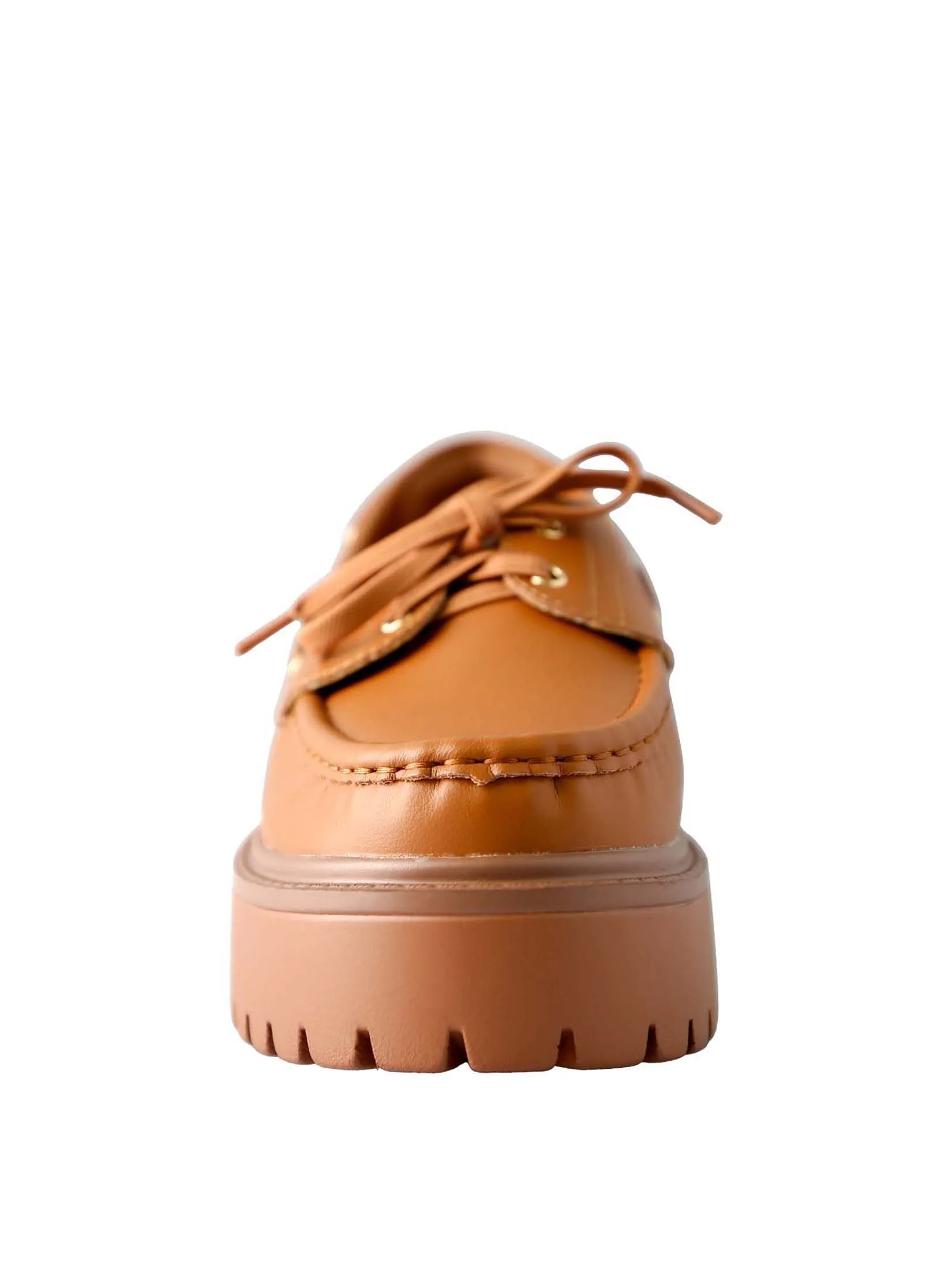 VILLAINS SF ZEAL Women's Platform Loafer Heels BROWN