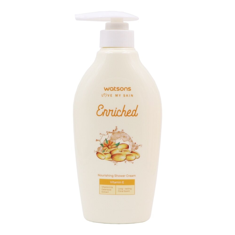 Watsons Enriched Vitamin E Nourishing Shower Cream 400ml - Yellow