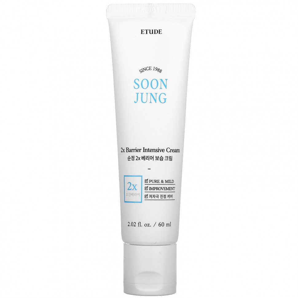 Etude, Soon Jung, крем для интенсивного увлажнения кожи, 60 мл (2,02 жидк. унции)