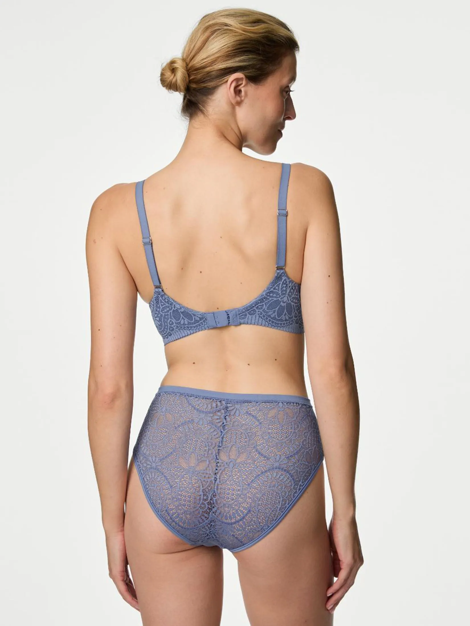 MARKS & SPENCER Women Bra Body Soft Non Wired Full Cup Slate Blue