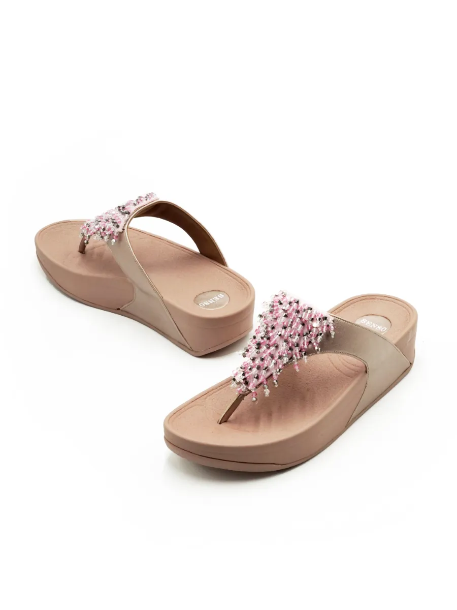 SENSO Women Comfort Sandals Rose Gold