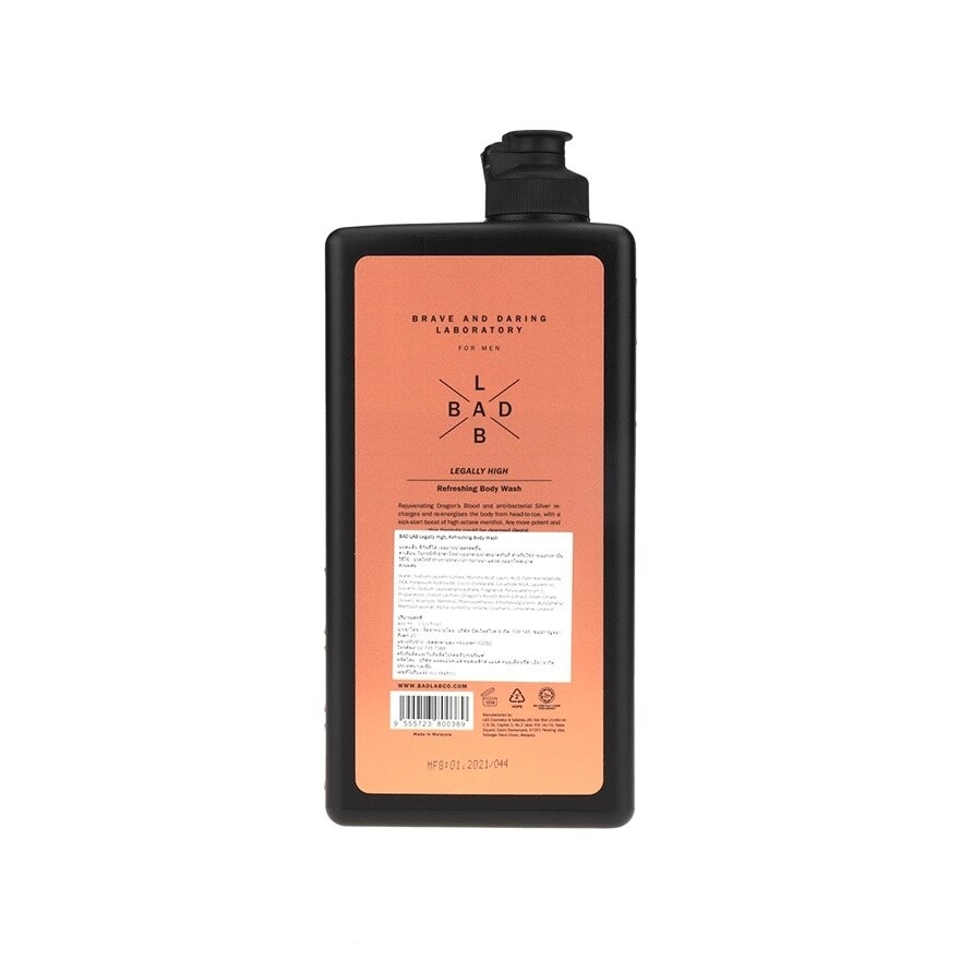 Bad Lab Body Wash Legally High Refreshing 400 Ml.