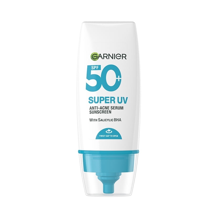 Ganier Super UV Anti-Acne Serum Sunscreen SPF50+ PA++++ 30 Ml. - Blue