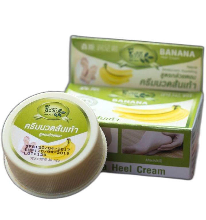 Банановый смягчающий крем от трещин на пятках Bio Way 30 гр