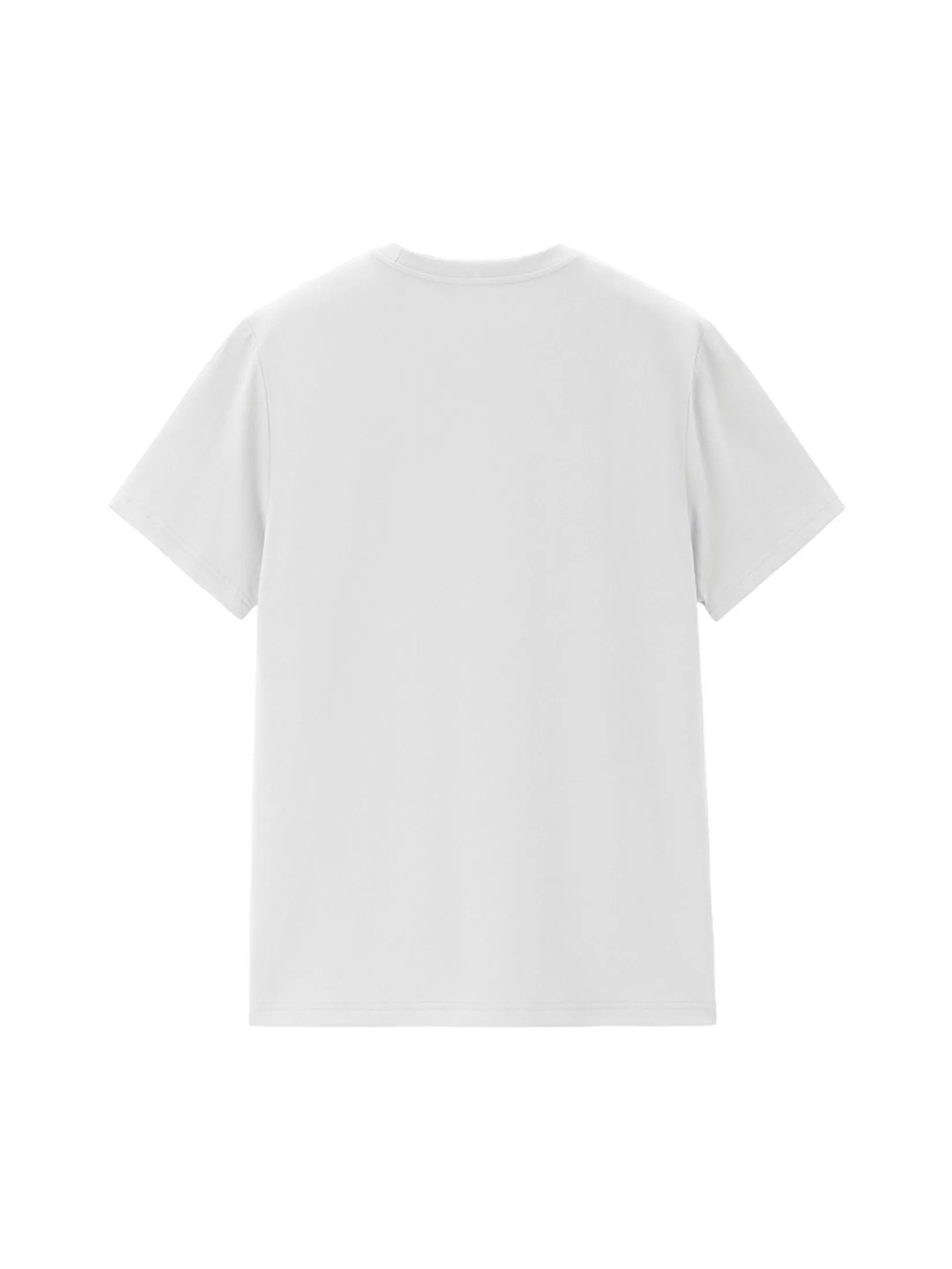GIORDANO Men's  Beau Monde Regular Travel Printed Tee White
