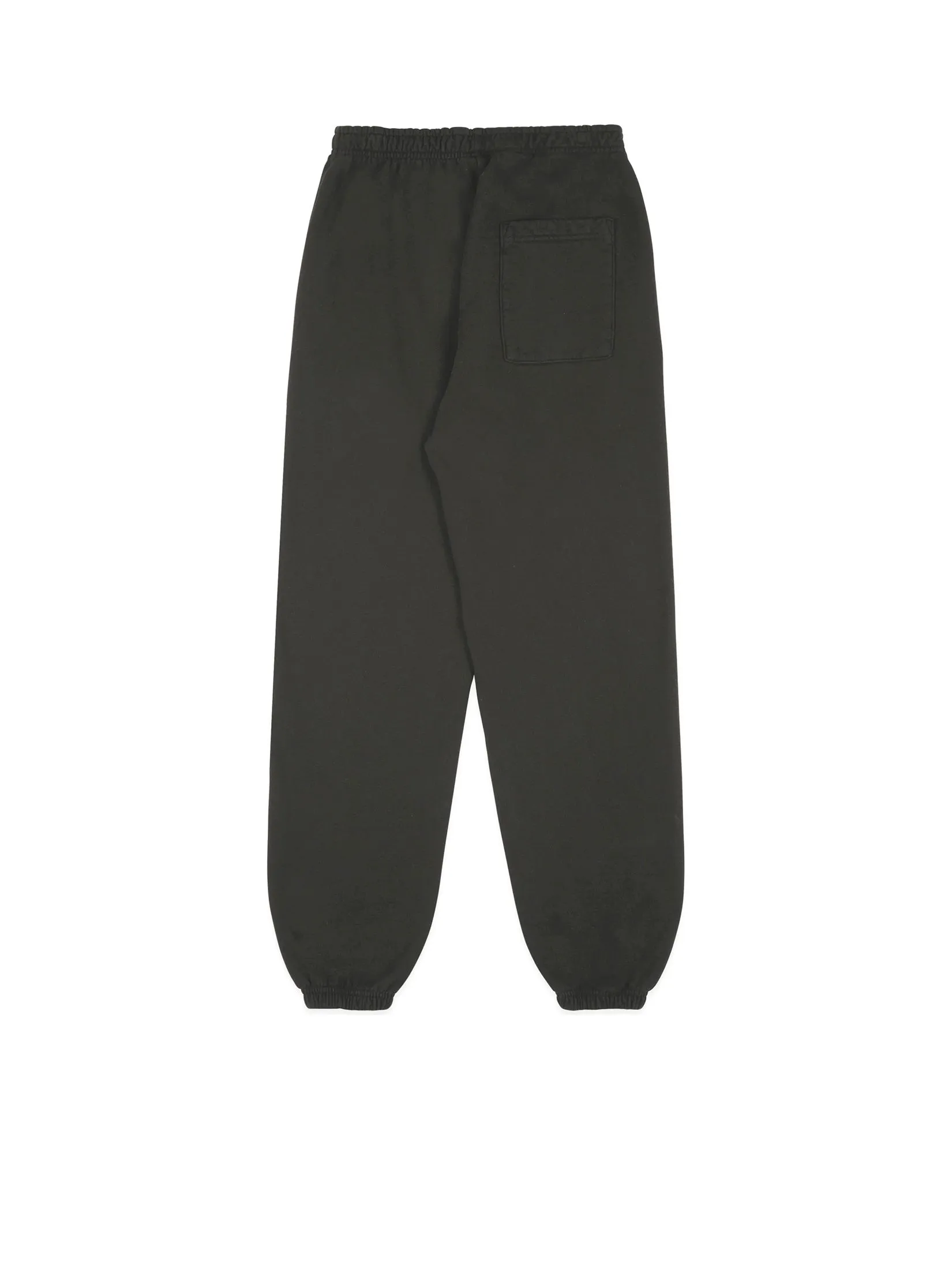 SPORTY & RICH Unisex Sweapant Serif Logo Soft - Faded Black/White