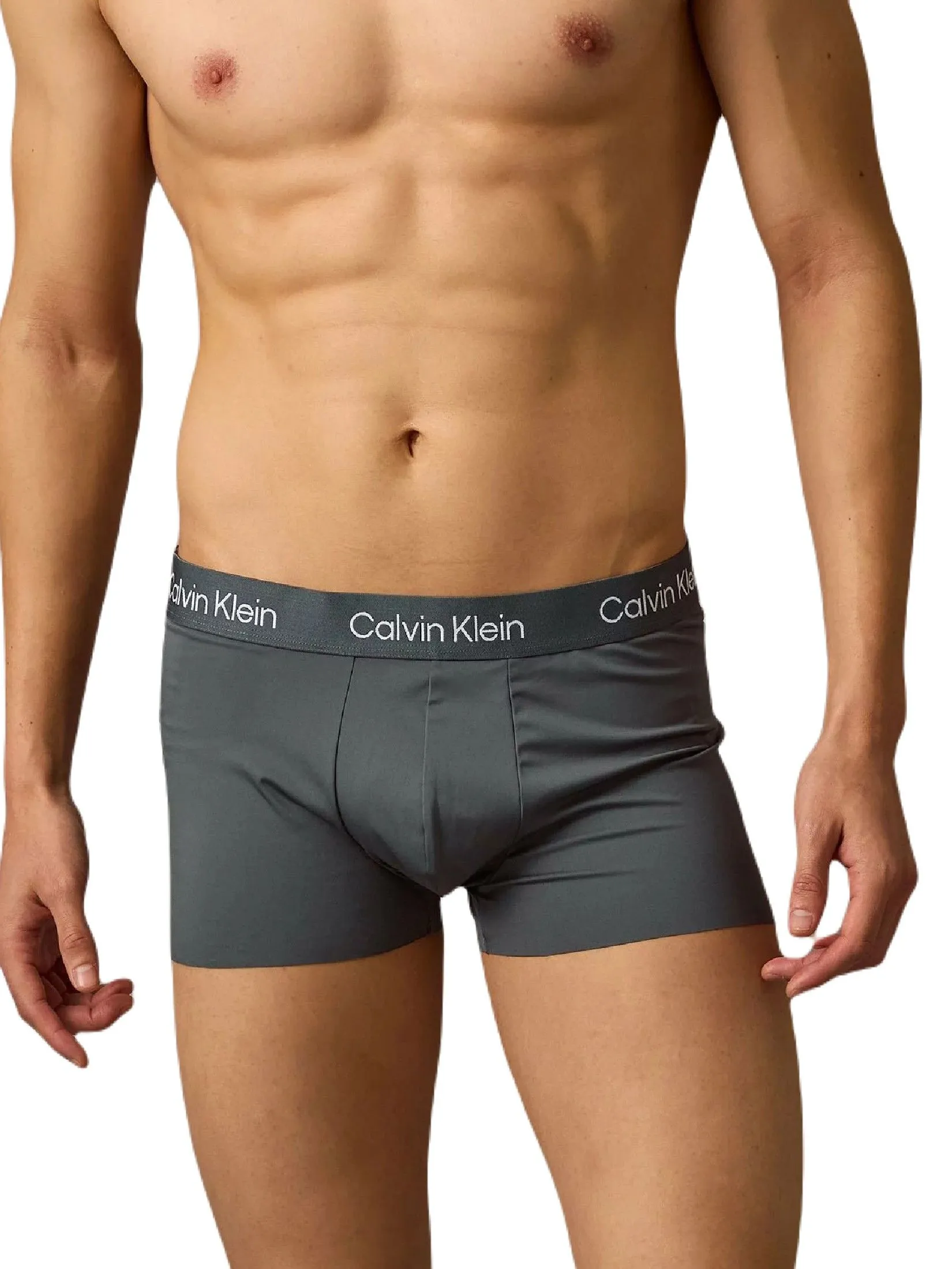 CALVIN KLEIN Men's Raw Cut Micro Low Rise Trunk 3Pack Multicolor