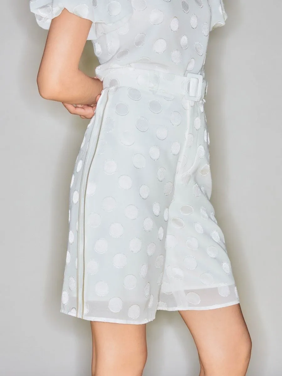 ASV (RS24) Suzette Silk Organza Women Shorts White