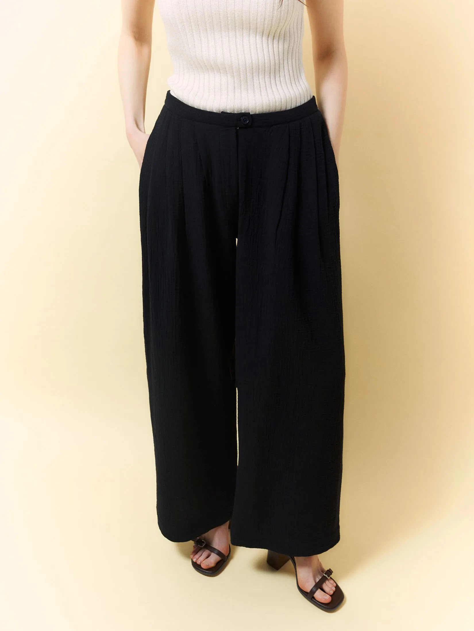 SFERA Women Trousers Palazzo Black