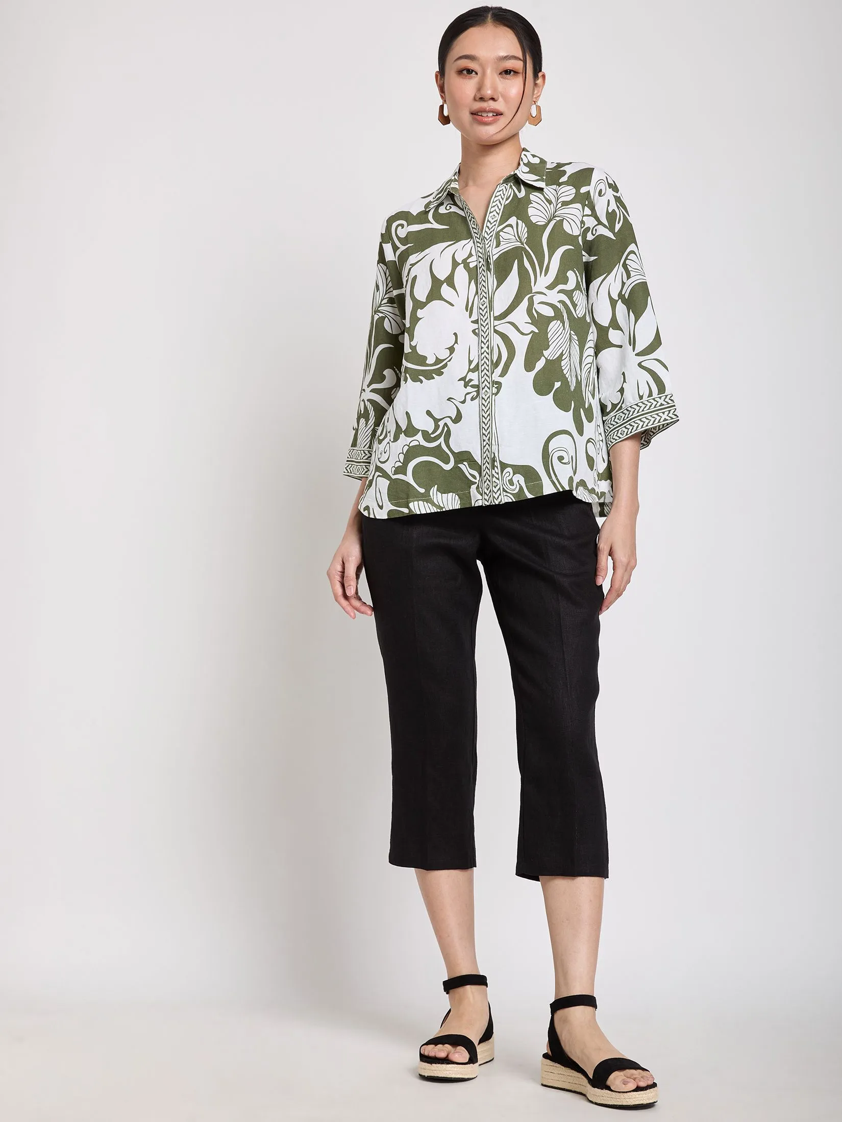 ESTIMATE Women Blouse Printed 3/4 Sleeve
