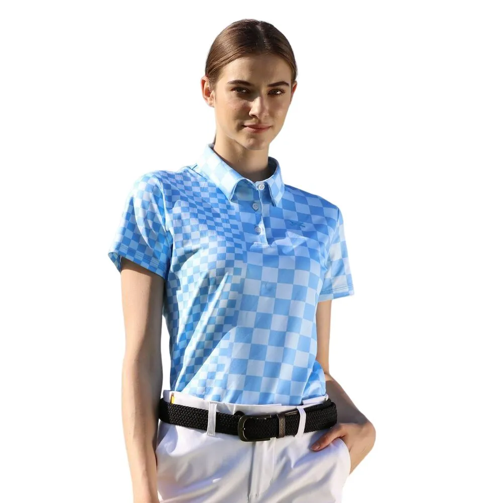 XOLO Light Blue CHECKERED POLO (040065)
