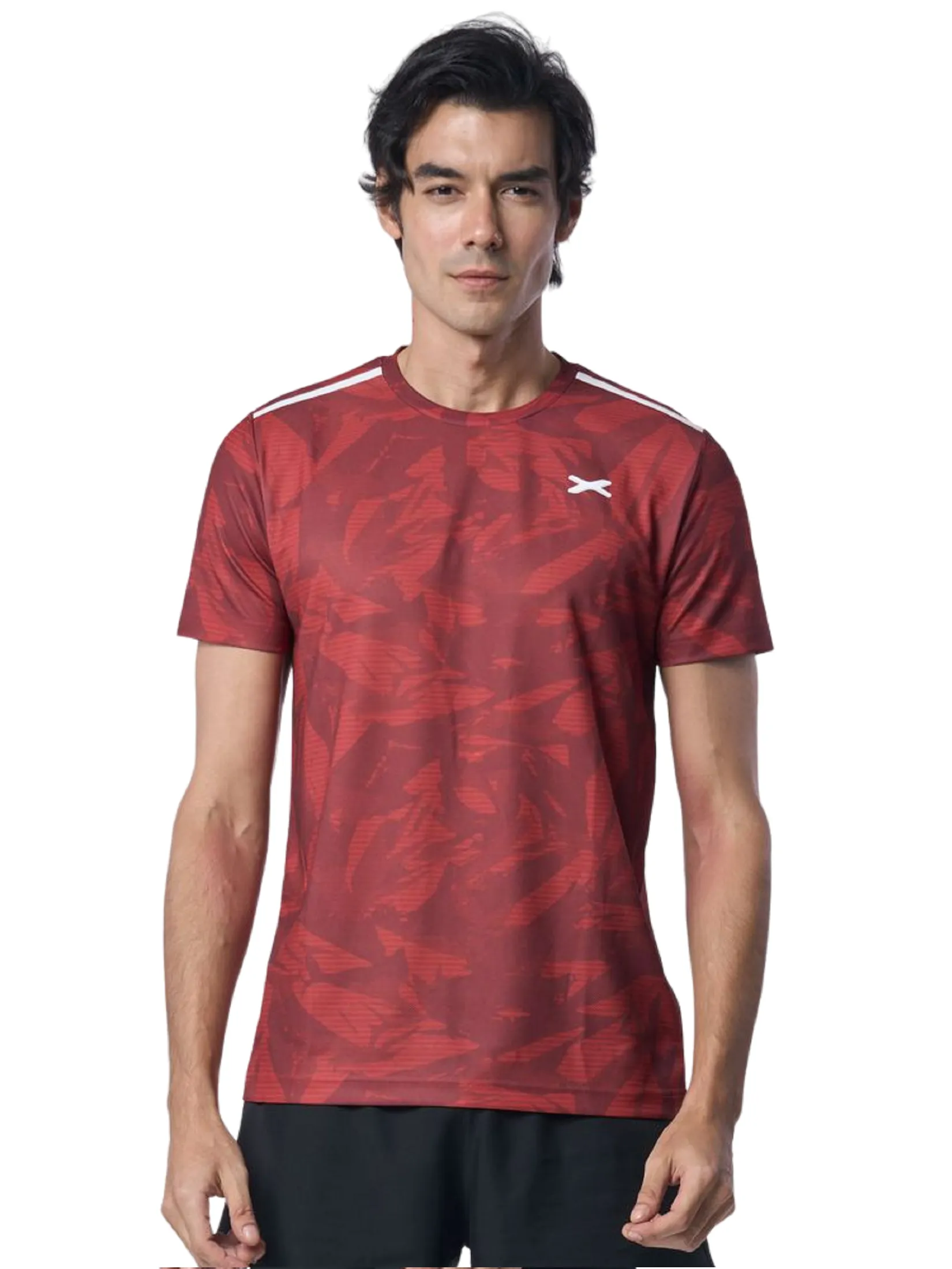 XOLO Red MEN WILD LEAF T-SHIRT (040120)