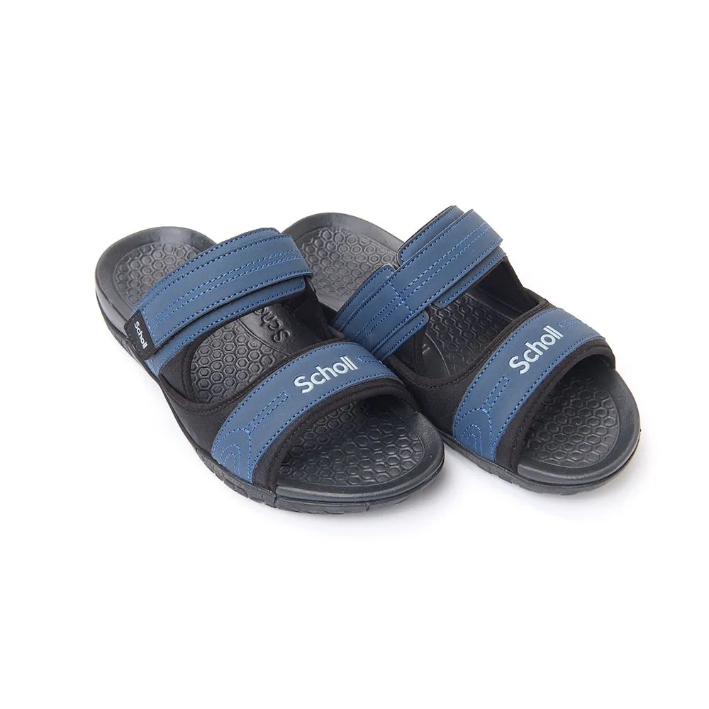 SCHOLL Navy Slide Sandals - Globe III